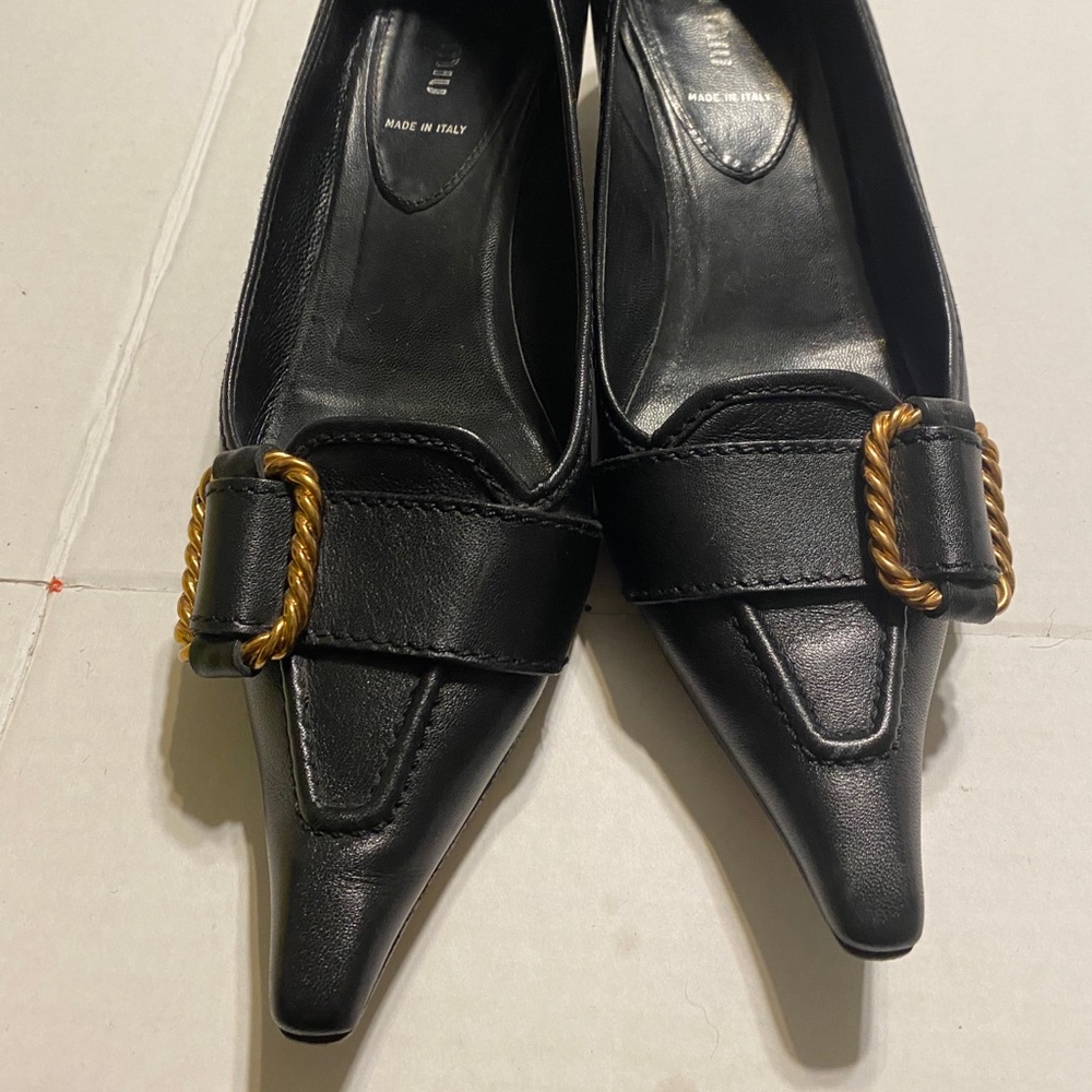 Miu miu black kitten heels